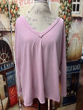 We The Free On My Mind V-Neck Top, Sugar Maple, Small
